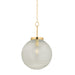 Hudson Valley Canada - One Light Pendant - Falls Mills - Aged Brass- Union Lighting Luminaires Decor