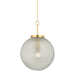Hudson Valley Canada - One Light Pendant - Falls Mills - Aged Brass- Union Lighting Luminaires Decor