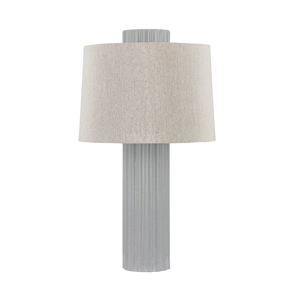 Hudson Valley Canada - One Light Table Lamp - Manchester - Aged Brass/Ceramic Shell Grey- Union Lighting Luminaires Decor
