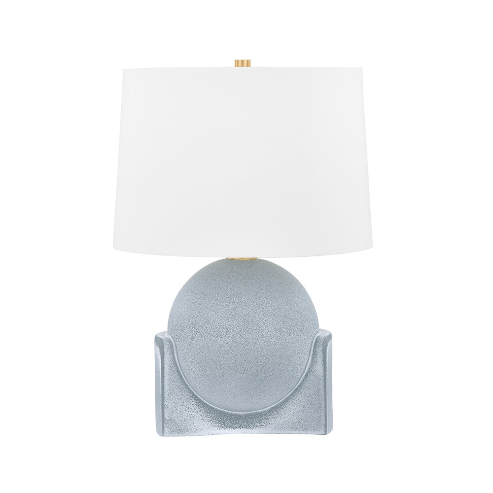 Hudson Valley Canada - One Light Table Lamp - Leeston - Aged Brass/Ceramic Reactive Slate- Union Lighting Luminaires Decor