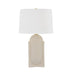 Hudson Valley Canada - One Light Table Lamp - Leeston - Aged Brass/Ceramic Moonstone Sand- Union Lighting Luminaires Decor
