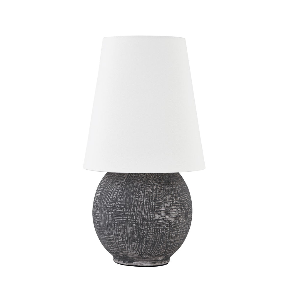 Hudson Valley Canada - LED Table Lamp - Ulsterville - Aged Brass/Ceramic Greystone- Union Lighting Luminaires Decor