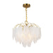Artcraft Canada - Four Light Chandelier - Alessia - Brushed Brass- Union Lighting Luminaires Decor