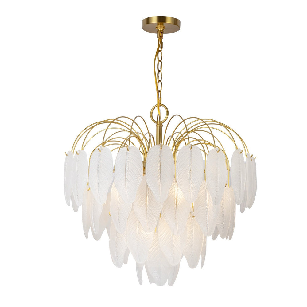 Artcraft Canada - Ten Light Chandelier - Alessia - Brushed Brass- Union Lighting Luminaires Decor
