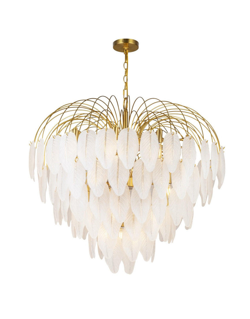Artcraft Canada - 24 Light Chandelier - Alessia - Brushed Brass- Union Lighting Luminaires Decor