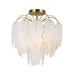 Artcraft Canada - Four Light Semi-Flush Mount - Alessia - Brushed Brass- Union Lighting Luminaires Decor
