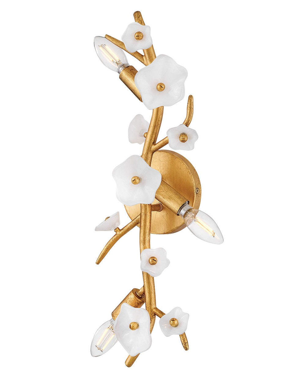 Fredrick Ramond Canada - LED Wall Sconce - Azalea - Distressed Brass- Union Lighting Luminaires Decor