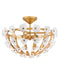Fredrick Ramond Canada - LED Semi-Flush Mount - Azalea - Distressed Brass- Union Lighting Luminaires Decor