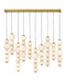 Hinkley Canada - LED Linear Pendant - Trigo - Lacquered Brass- Union Lighting Luminaires Decor
