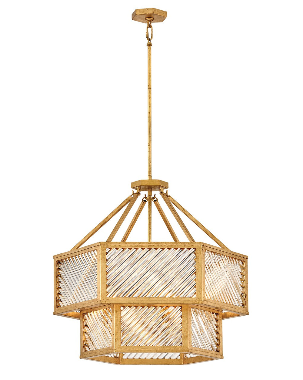 Hinkley Canada - LED Chandelier - Sura - Distressed Brass- Union Lighting Luminaires Decor