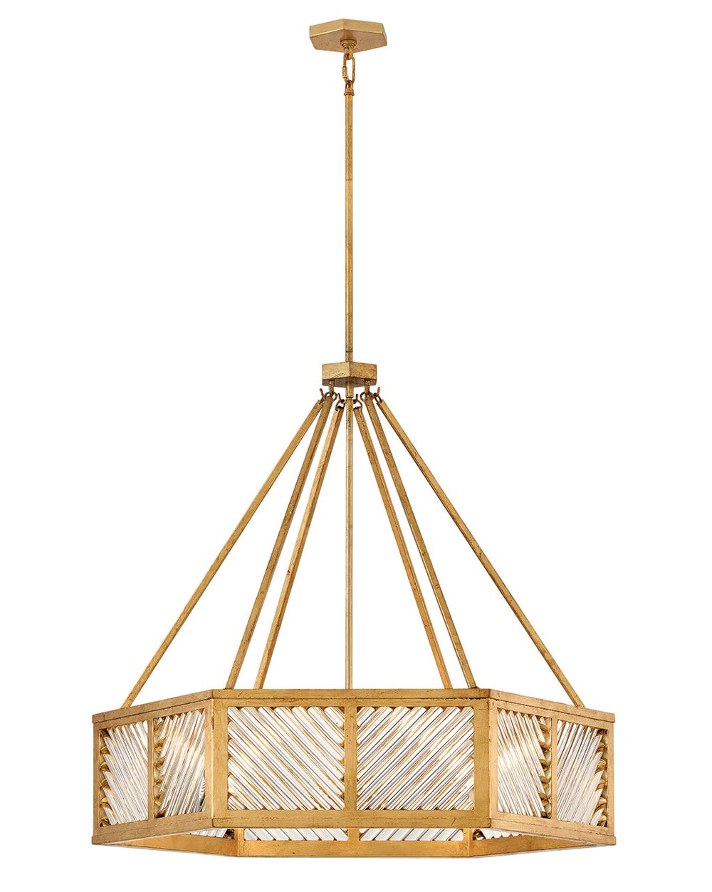 Hinkley Canada - LED Chandelier - Sura - Distressed Brass- Union Lighting Luminaires Decor