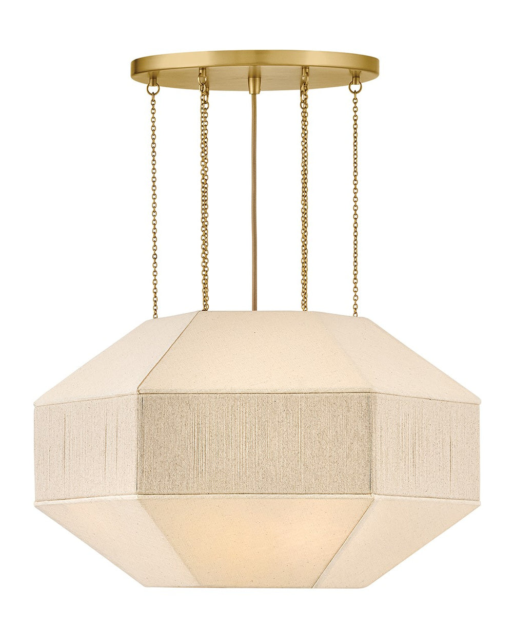 Hinkley Canada - LED Chandelier - Lyla - Lacquered Brass- Union Lighting Luminaires Decor