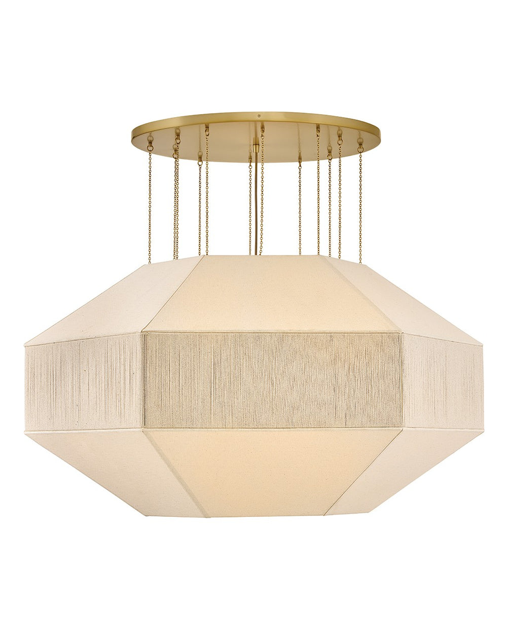 Hinkley Canada - LED Chandelier - Lyla - Lacquered Brass- Union Lighting Luminaires Decor
