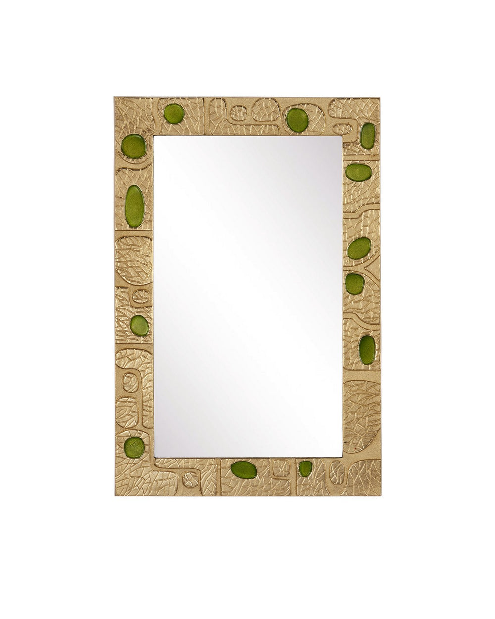 Currey and Company - Mirror - Beau Monde - Gold/Green- Union Lighting Luminaires Decor