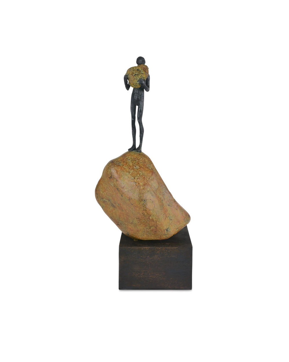 Currey and Company - Man on Rock - Man on Rock - Brown/Bronze/Green- Union Lighting Luminaires Decor