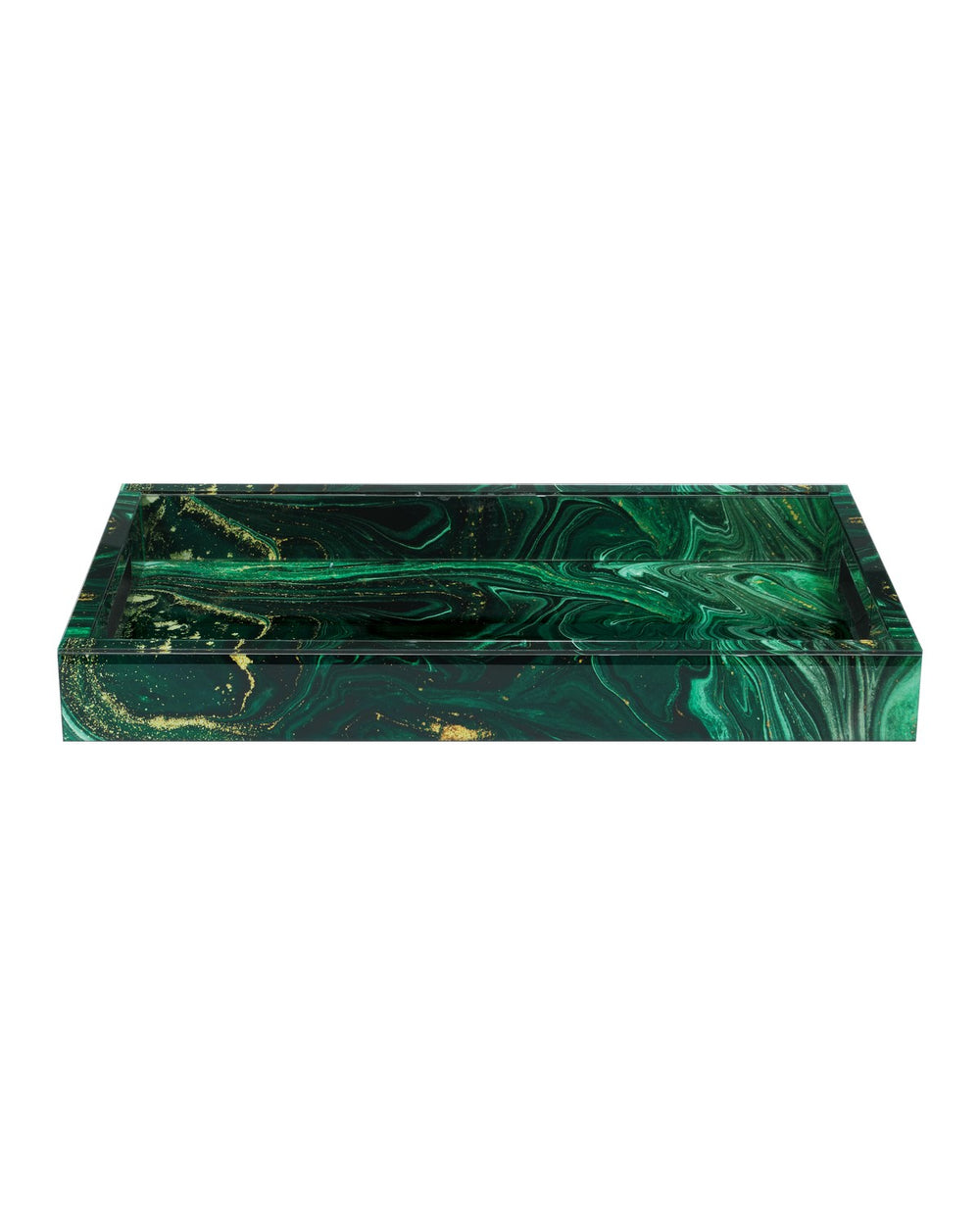 Currey and Company - Tray - Interstellar Collection - Dark Green- Union Lighting Luminaires Decor