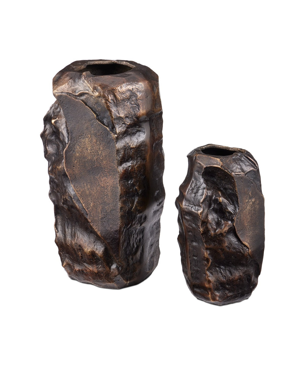 Currey and Company - Vase Set of 2 - Carmelo - Scorched Bronze- Union Lighting Luminaires Decor