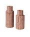 Currey and Company - Candle Holder Set of 2 - Lithos - Natural- Union Lighting Luminaires Decor