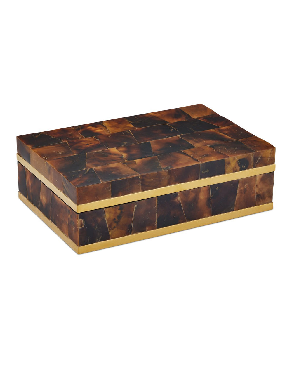 Currey and Company - Box - Casey Collection - Natural / Brass / Black- Union Lighting Luminaires Decor