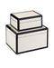 Currey and Company - Box Set of 2 - Lacquer - Ivory/Black- Union Lighting Luminaires Decor