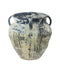 Currey and Company - Planter - Agrigento - Antique White/Blue Drip- Union Lighting Luminaires Decor
