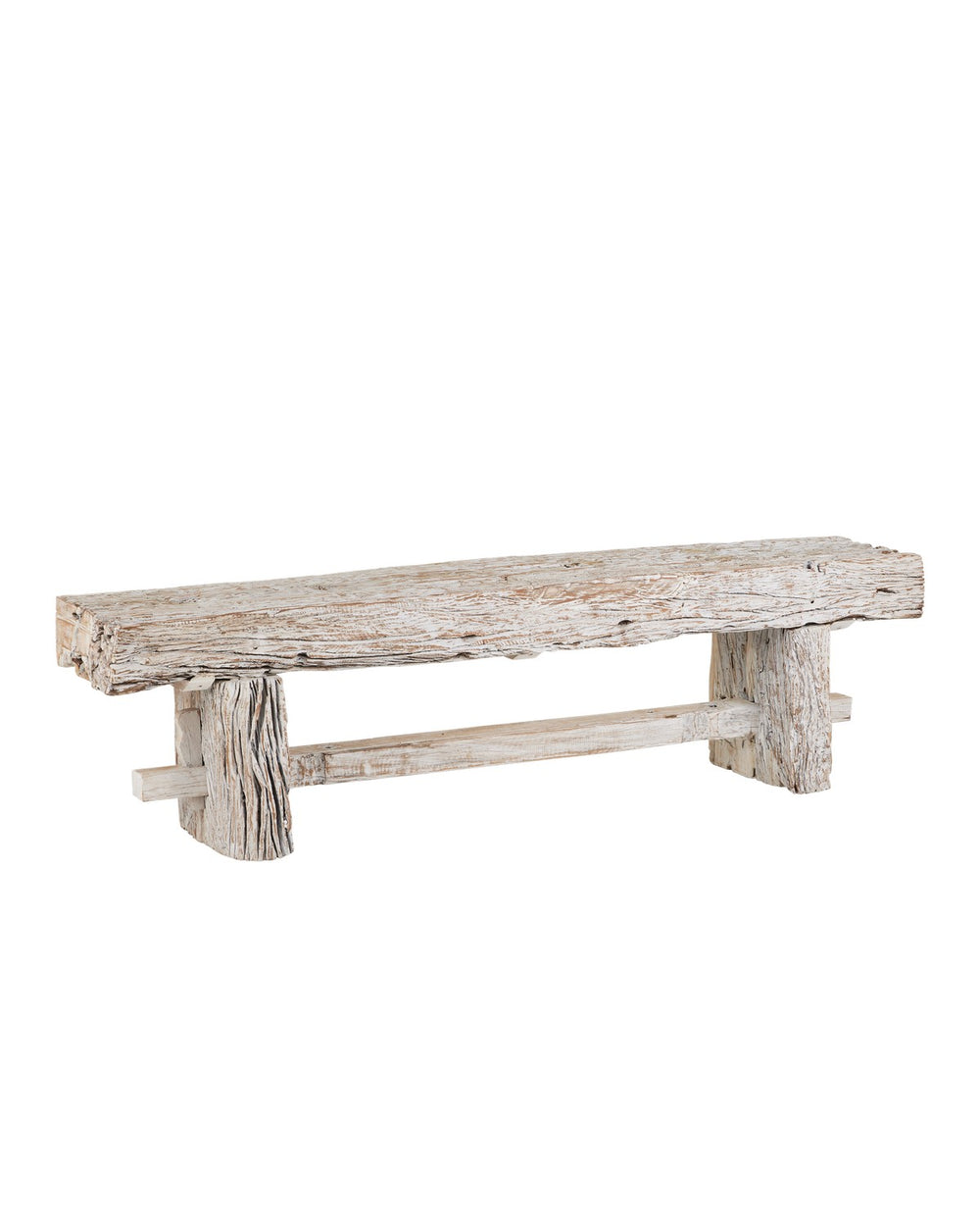 Currey and Company - Bench - Holland - Whitewash- Union Lighting Luminaires Decor