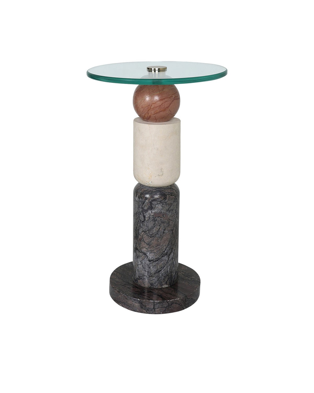 Currey and Company - Drinks Table - Moreno - Natural/Brass/Clear- Union Lighting Luminaires Decor