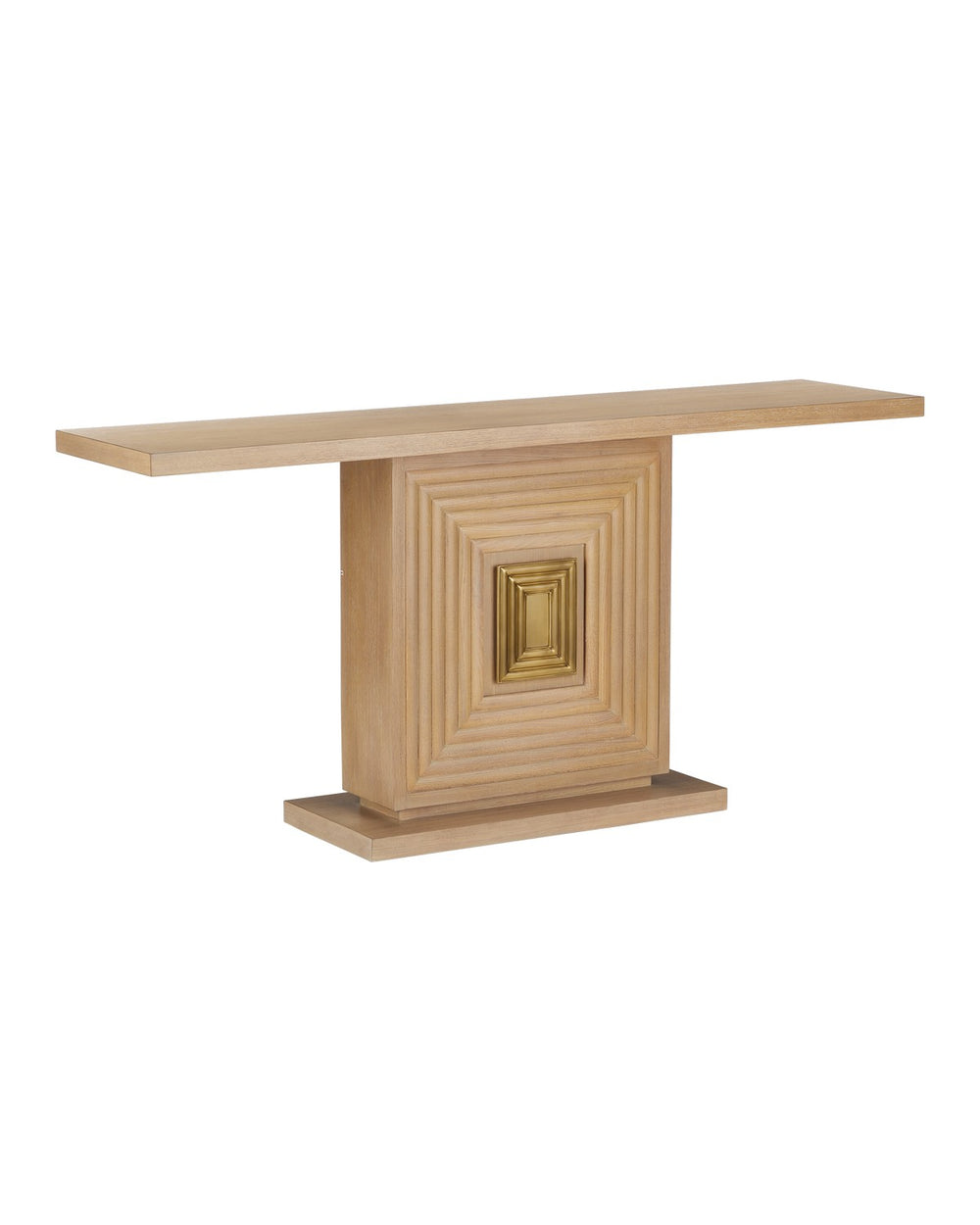 Currey and Company - Console Table - Morombe - Washed Oak- Union Lighting Luminaires Decor