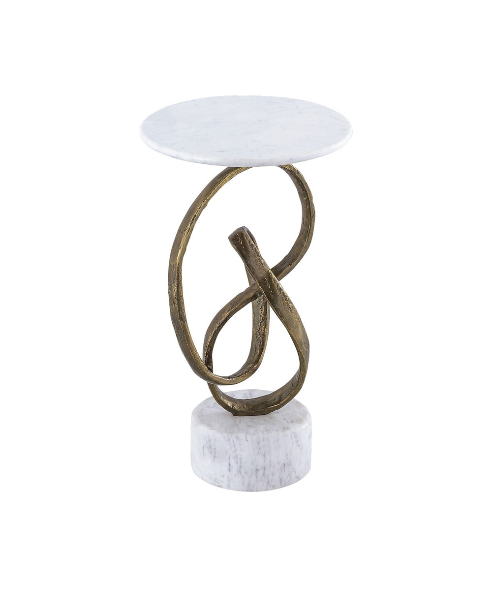 Currey and Company - Accent Table - Ruban Accent Table - Antique Brass / Natural- Union Lighting Luminaires Decor