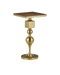 Currey and Company - Accent Table - Maeve Collection - Brushed Brass / Walnut- Union Lighting Luminaires Decor