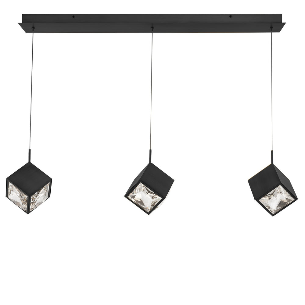 W.A.C. Canada - LED Chandelier - Ice Cube - Black- Union Lighting Luminaires Decor