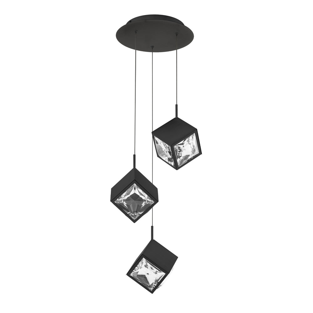 W.A.C. Canada - LED Chandelier - Ice Cube - Black- Union Lighting Luminaires Decor