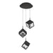 W.A.C. Canada - LED Chandelier - Ice Cube - Black- Union Lighting Luminaires Decor