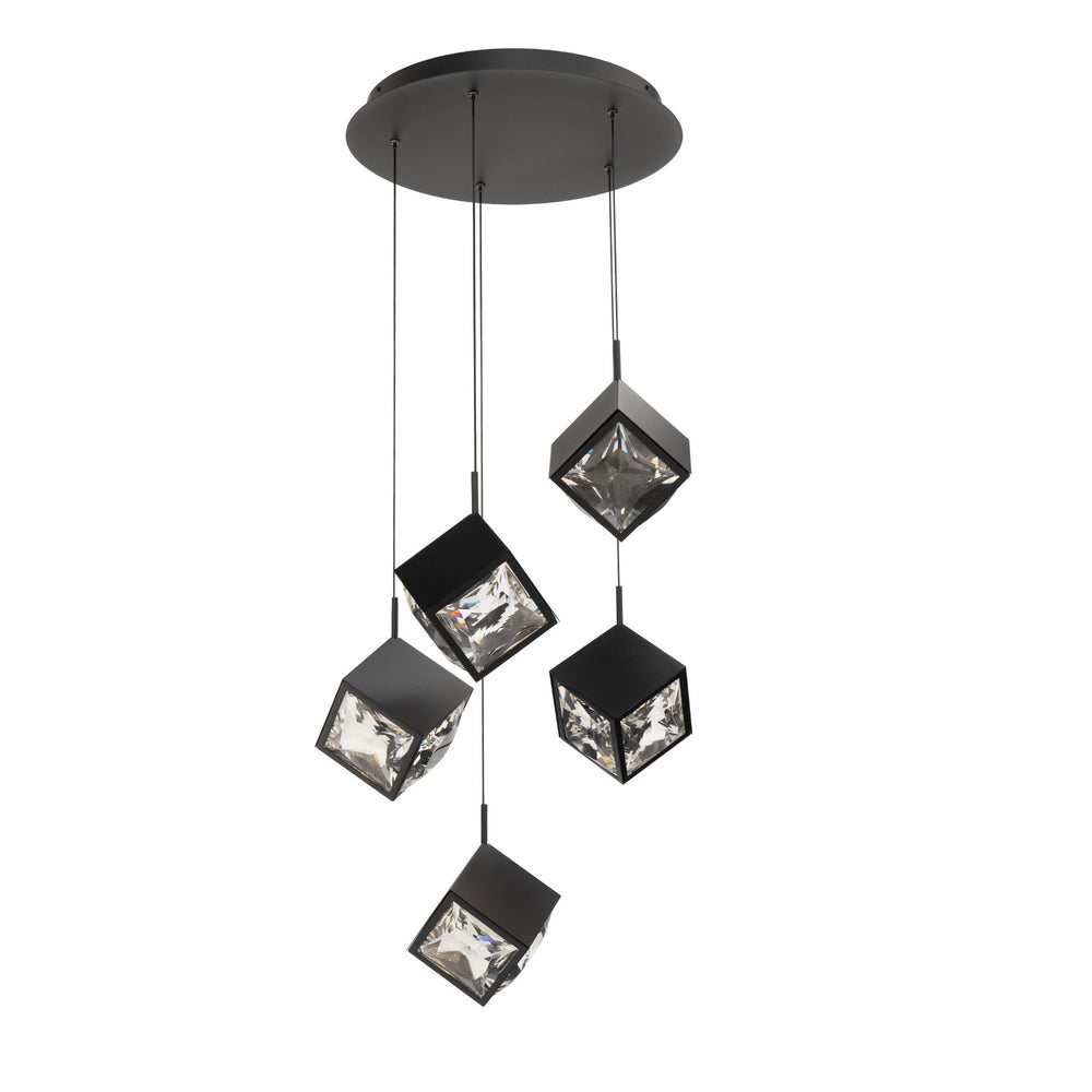 W.A.C. Canada - LED Chandelier - Ice Cube - Black- Union Lighting Luminaires Decor