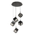 W.A.C. Canada - LED Chandelier - Ice Cube - Black- Union Lighting Luminaires Decor