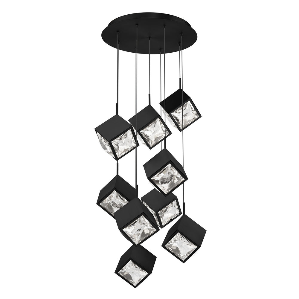 W.A.C. Canada - LED Chandelier - Ice Cube - Black- Union Lighting Luminaires Decor