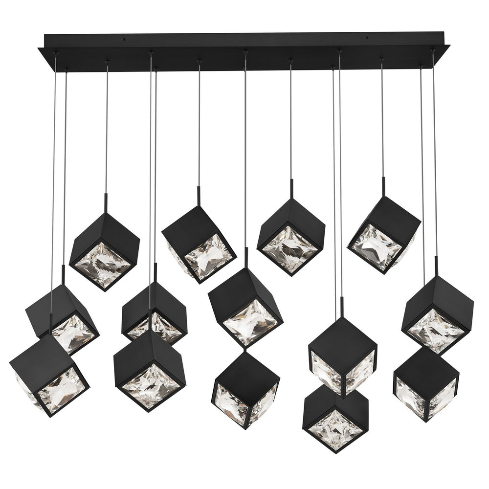 W.A.C. Canada - LED Chandelier - Ice Cube - Black- Union Lighting Luminaires Decor