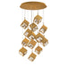 W.A.C. Canada - LED Chandelier - Ice Cube - Aged Brass- Union Lighting Luminaires Decor
