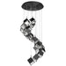 W.A.C. Canada - LED Chandelier - Ice Cube - Black- Union Lighting Luminaires Decor