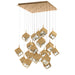 W.A.C. Canada - LED Chandelier - Ice Cube - Aged Brass- Union Lighting Luminaires Decor