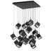 W.A.C. Canada - LED Chandelier - Ice Cube - Black- Union Lighting Luminaires Decor