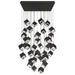 W.A.C. Canada - LED Chandelier - Ice Cube - Black- Union Lighting Luminaires Decor