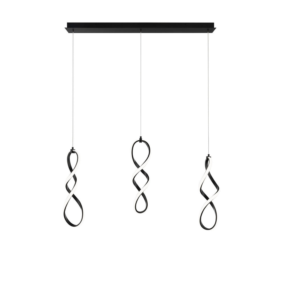 W.A.C. Canada - LED Chandelier - Interlace - Black- Union Lighting Luminaires Decor