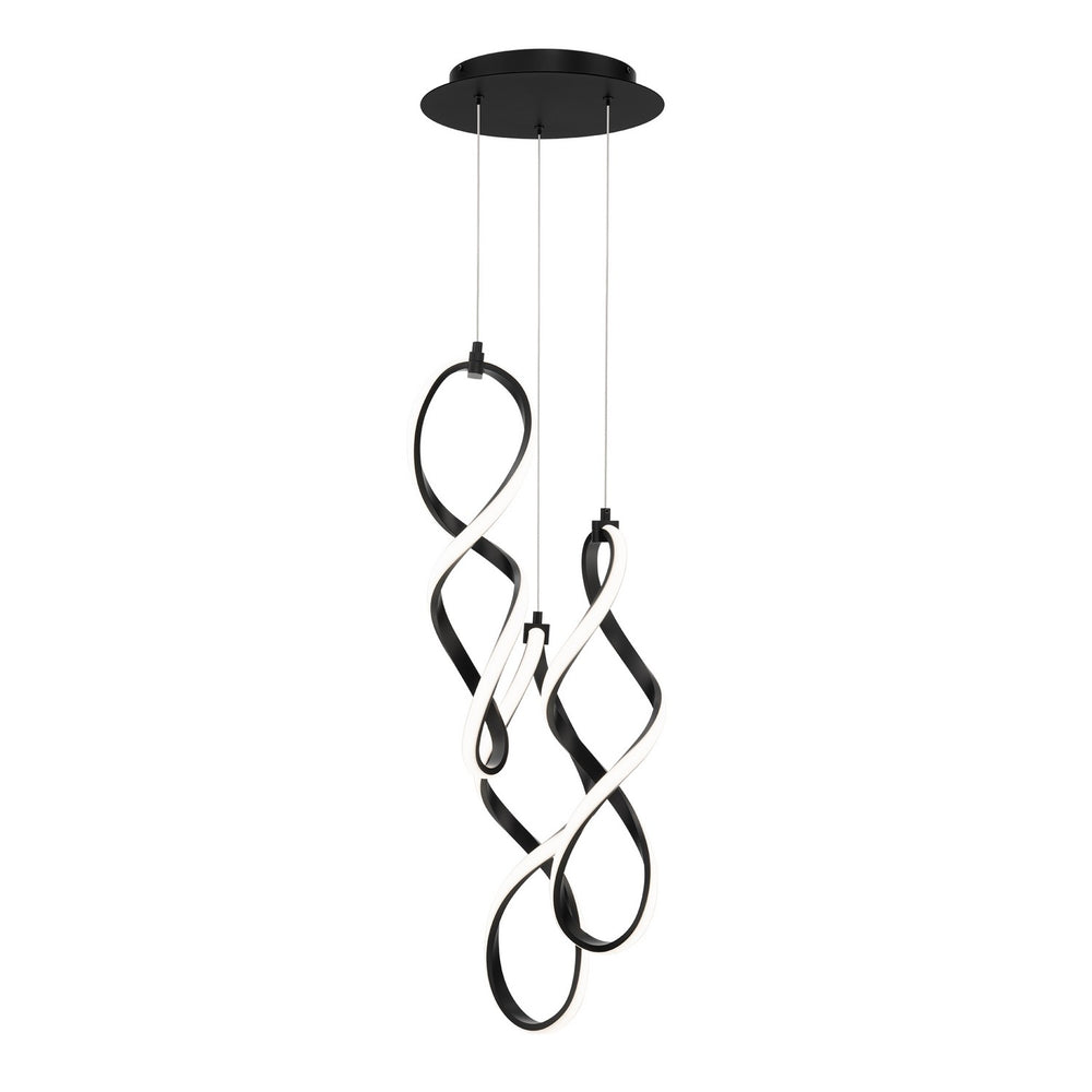 W.A.C. Canada - LED Chandelier - Interlace - Black- Union Lighting Luminaires Decor