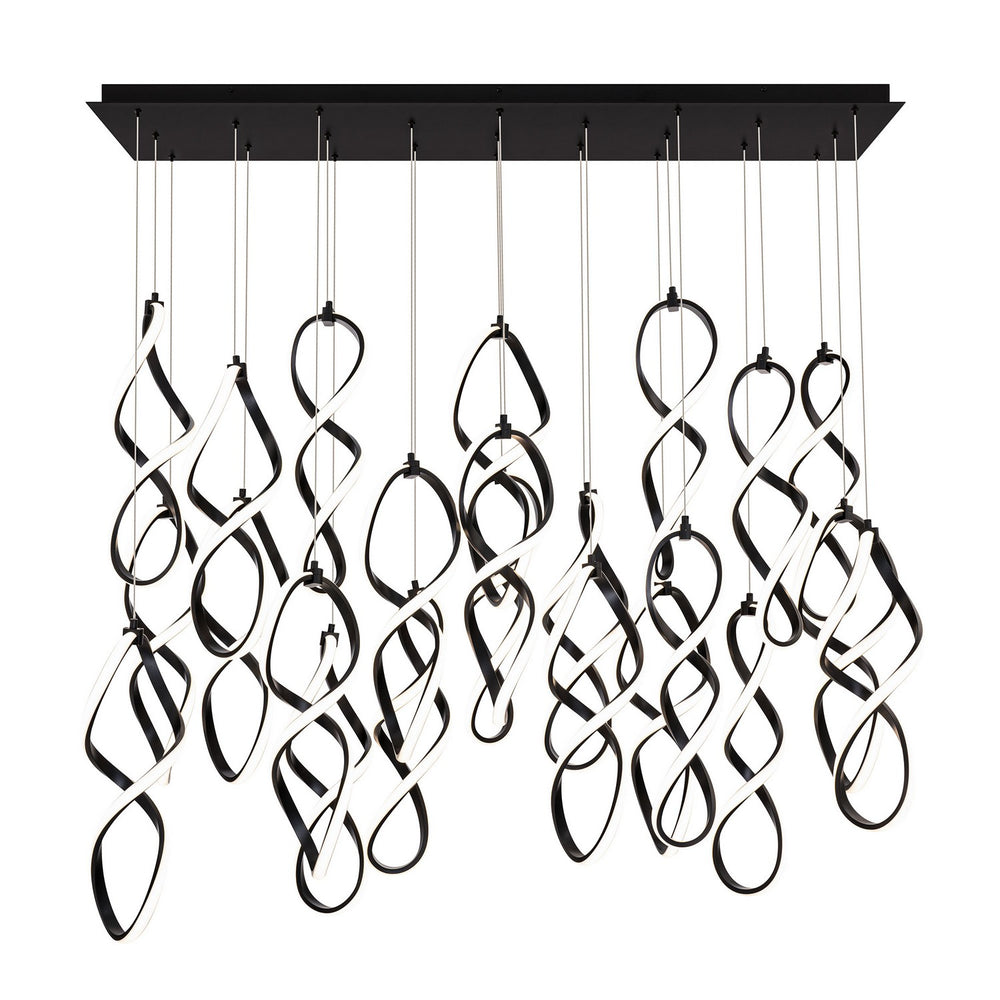 W.A.C. Canada - LED Chandelier - Interlace - Black- Union Lighting Luminaires Decor