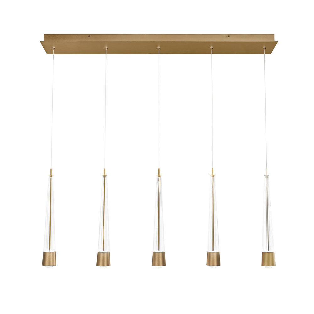 W.A.C. Canada - LED Chandelier - Quill - Aged Brass- Union Lighting Luminaires Decor