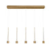 W.A.C. Canada - LED Chandelier - Quill - Aged Brass- Union Lighting Luminaires Decor
