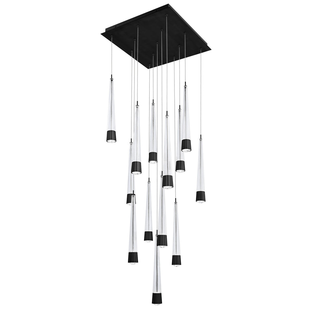W.A.C. Canada - LED Chandelier - Quill - Black- Union Lighting Luminaires Decor