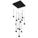 W.A.C. Canada - LED Chandelier - Quill - Black- Union Lighting Luminaires Decor