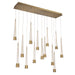 W.A.C. Canada - LED Chandelier - Quill - Aged Brass- Union Lighting Luminaires Decor